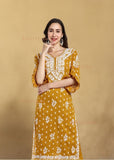 Tia Cotton Printed Chikankari Kurti