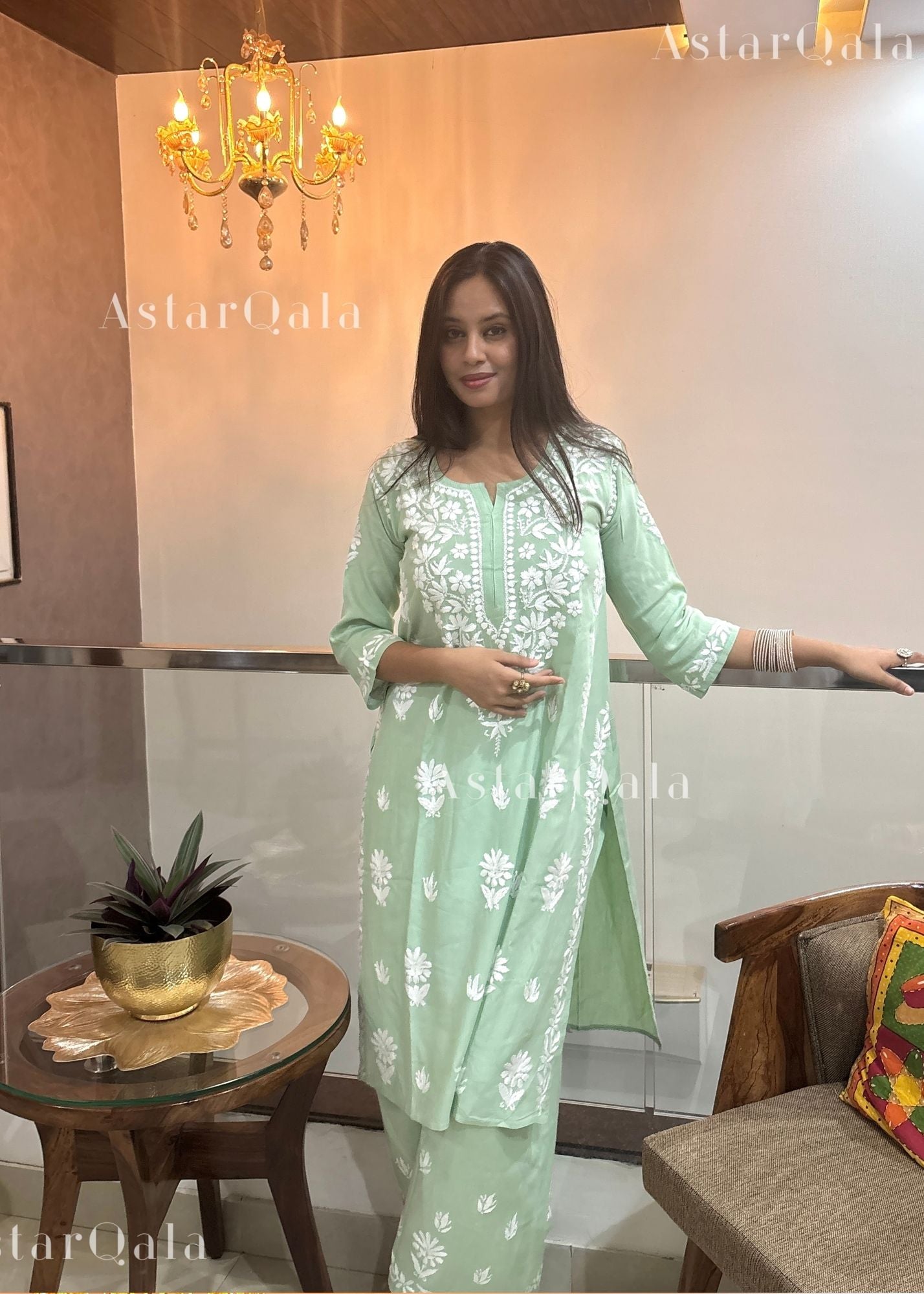 AstarQala - Faiza Chikankari Rayon Kurta Set - - 456_82789c2a-5cd9-49de-9346-0a03a0d9241b