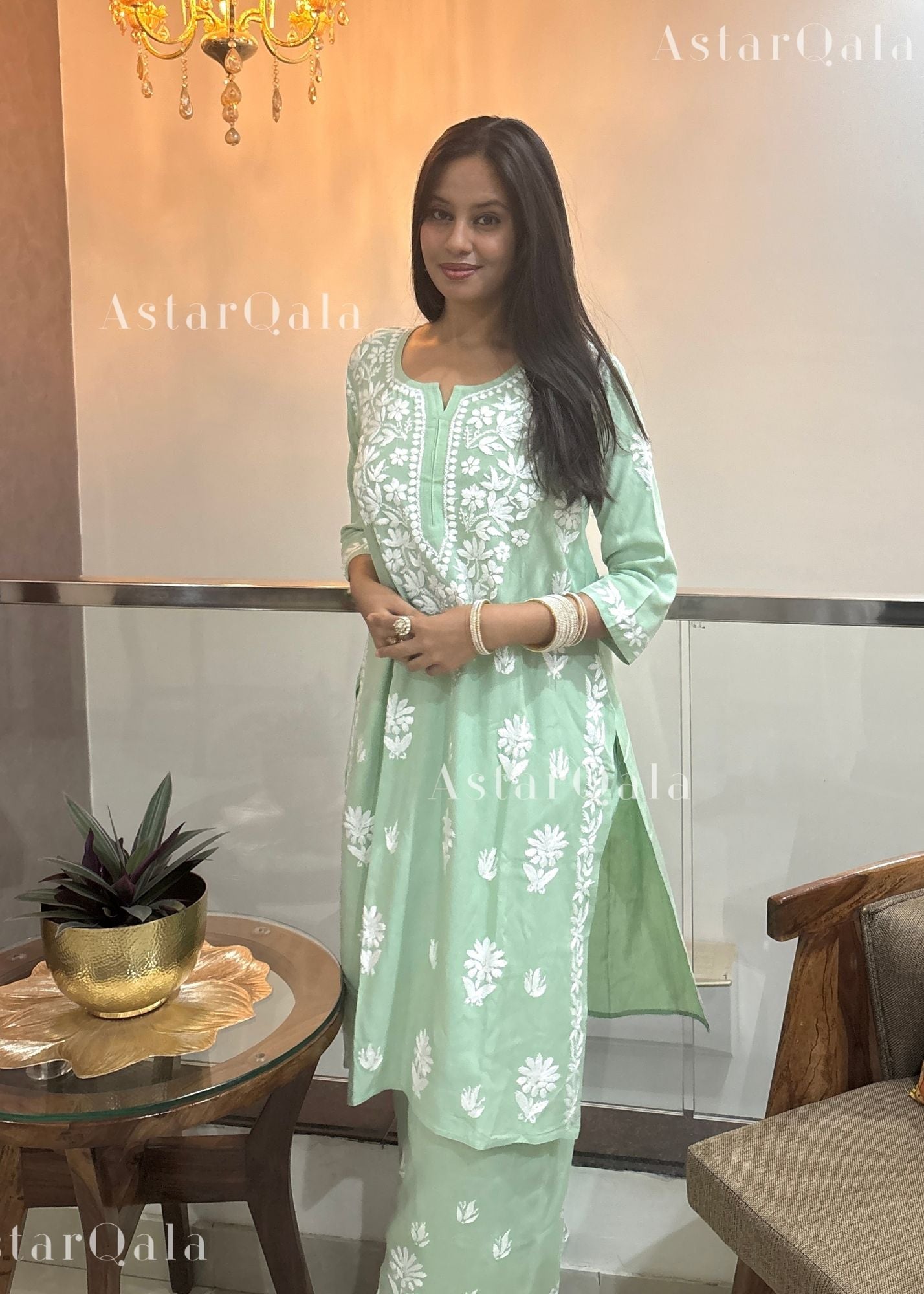 AstarQala - Faiza Chikankari Rayon Kurta Set - - 458_41954a70-1c5a-44e8-9956-b694a84e6c40