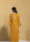 Tia Cotton Printed Chikankari Kurti