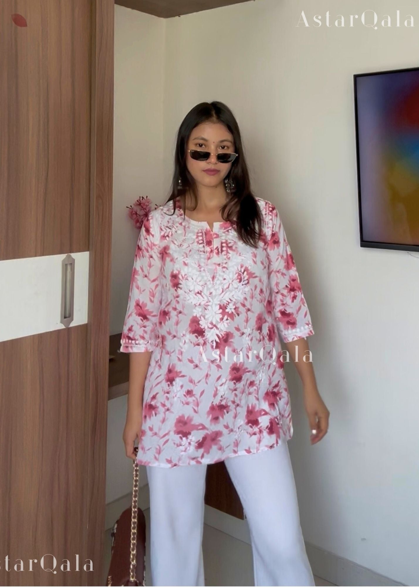 AstarQala - Rohini Mul Cotton Chikankari Kurti Top - - 478_76308cc3-98cf-427f-9386-e1b4ed3679bc