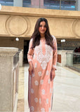 Asiah Modal Chikankari Solid Women's 2PC Long Kurta & Palazzo Set For Women