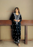 Ada Chikankari Rayon Straight Kurta Set For Women