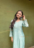 Bahaa Modal Long Chikankari Kurta For Women