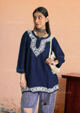 Heer Chikankari Rayon Straight Short Kurta Top