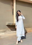 Bahaa Modal Long Chikankari Kurta For Women