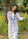 Adila Chikankari Modal Women's Long Kurta