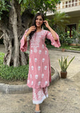 Zubi Rayon Straight Chikankari Kurta Set