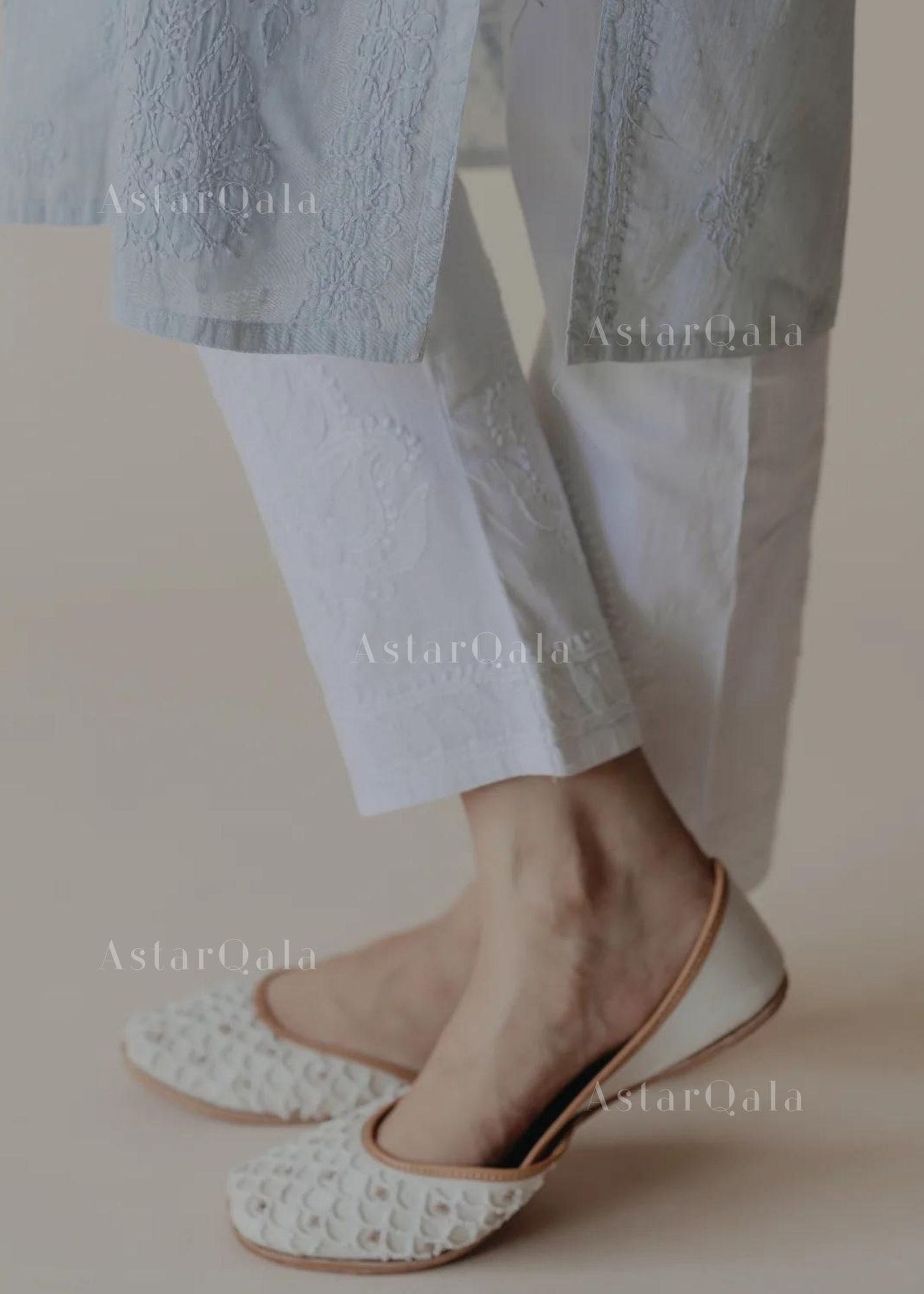 AstarQala - Riyana Premium Cotton Chikankari Pants For Women - - 86_fbc817e9-31c0-4fd0-931f-eef1b9375bc6