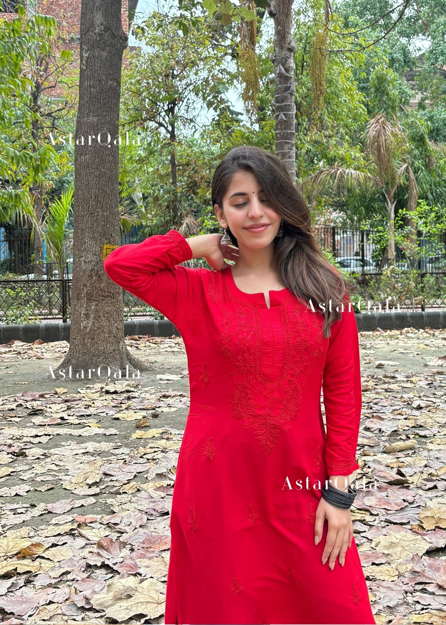 AstarQala - Gazala Rayon Straight Chikankari Kurta For Women - - 91_a50324d8-978b-4029-b693-f6adce726aac