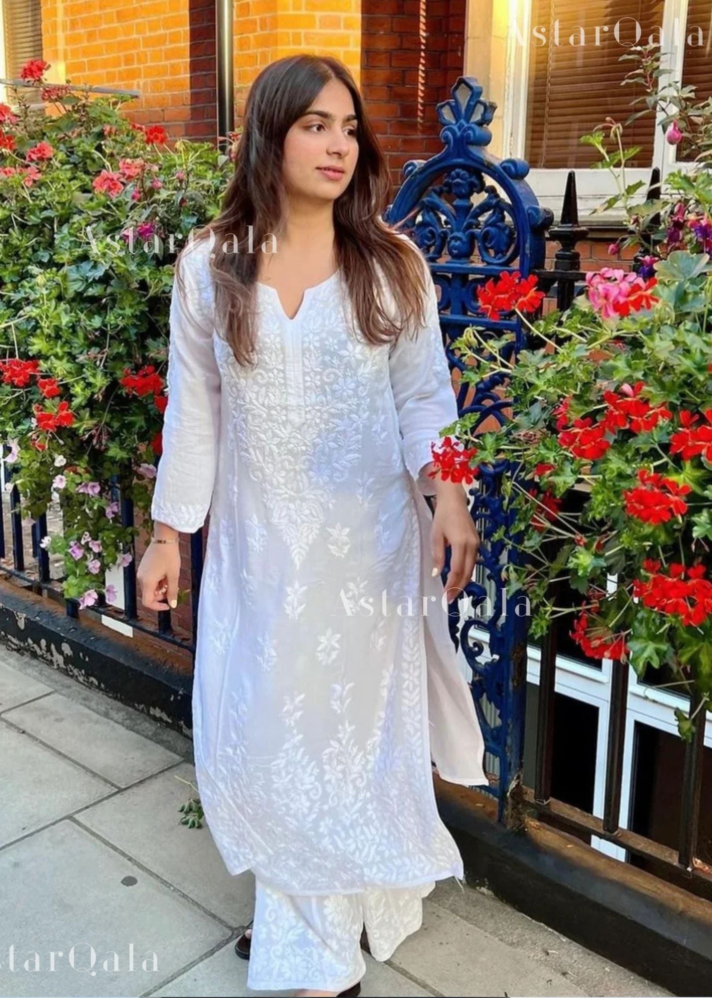 AstarQala - Kashf Modal Long Straight Chikankari Kurta & Kurta Set For Women - - 93_39915e45-5bd1-4cb3-9e69-f9e82510f482
