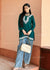 AstarQala - Heer Chikankari Rayon Straight Short Kurta Top - Green - AstarQala_-_Heer_Chikankari_Rayon_Straight_Short_Kurta_Top_-_Green_1
