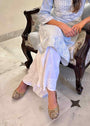 AstarQala - Heena Straight Chikankari Women's Palazzo Pants - White XXS-3XL - Heena_Cotton_Straight_Chikankari_Palazzo