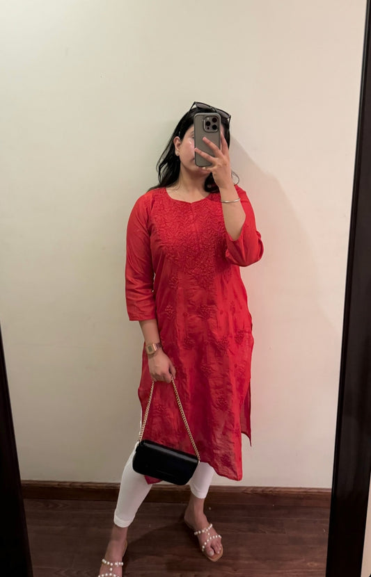 AstarQala - Aspara Chanderi Machine Embroidered Straight Long Kurta For Women - - Screenshot-20240427_205858_Instagram