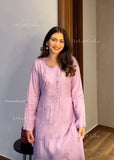 Palak Chikankari Kurta Set