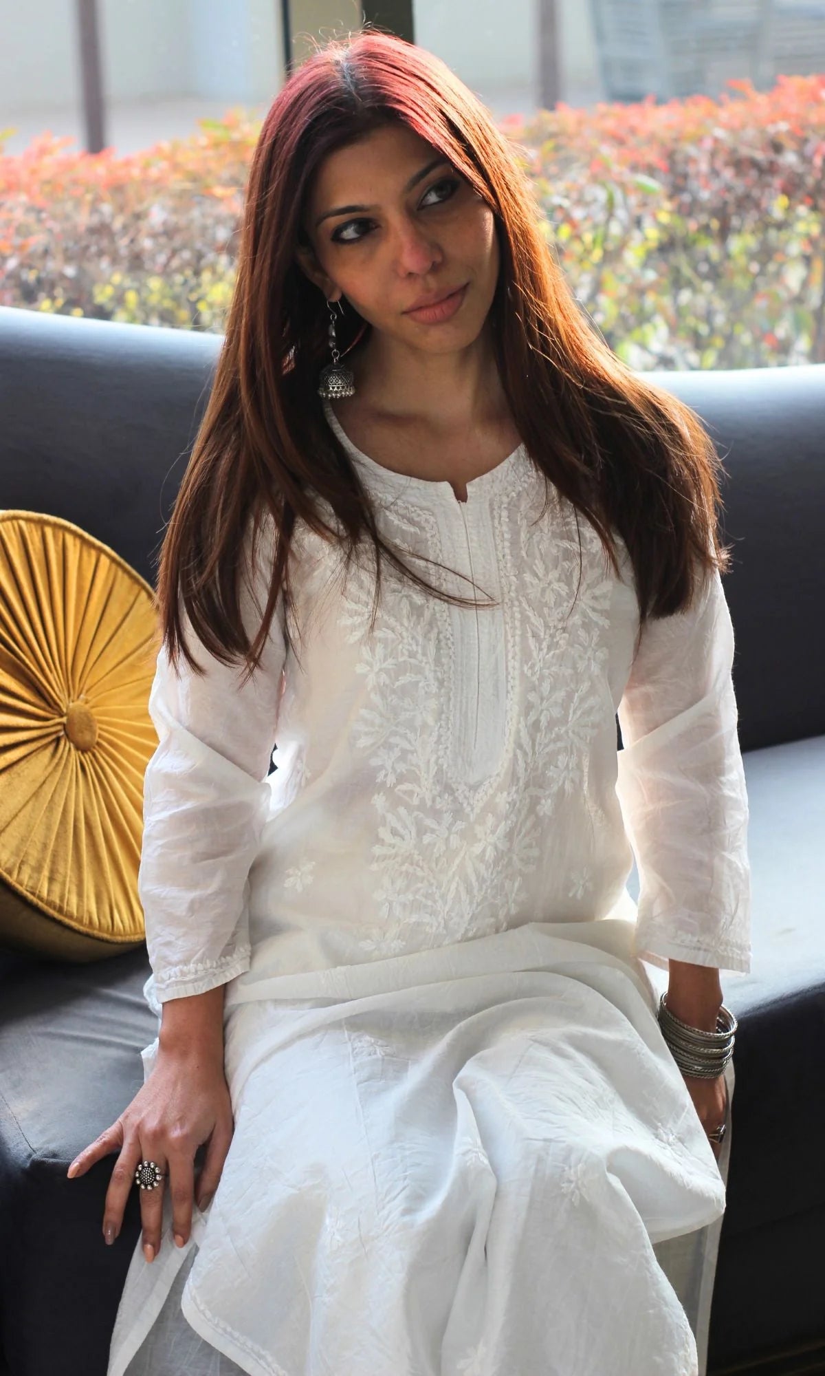 AstarQala - Bakheera Chanderi Chikankari Kurta & Kurta Set For Women - - chanderi-silk-white-handwork-chikankari-coord-set-924233