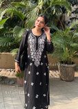 AstarQala Kurtas Sehar Rayon Straight Chikankari Kurta For Women